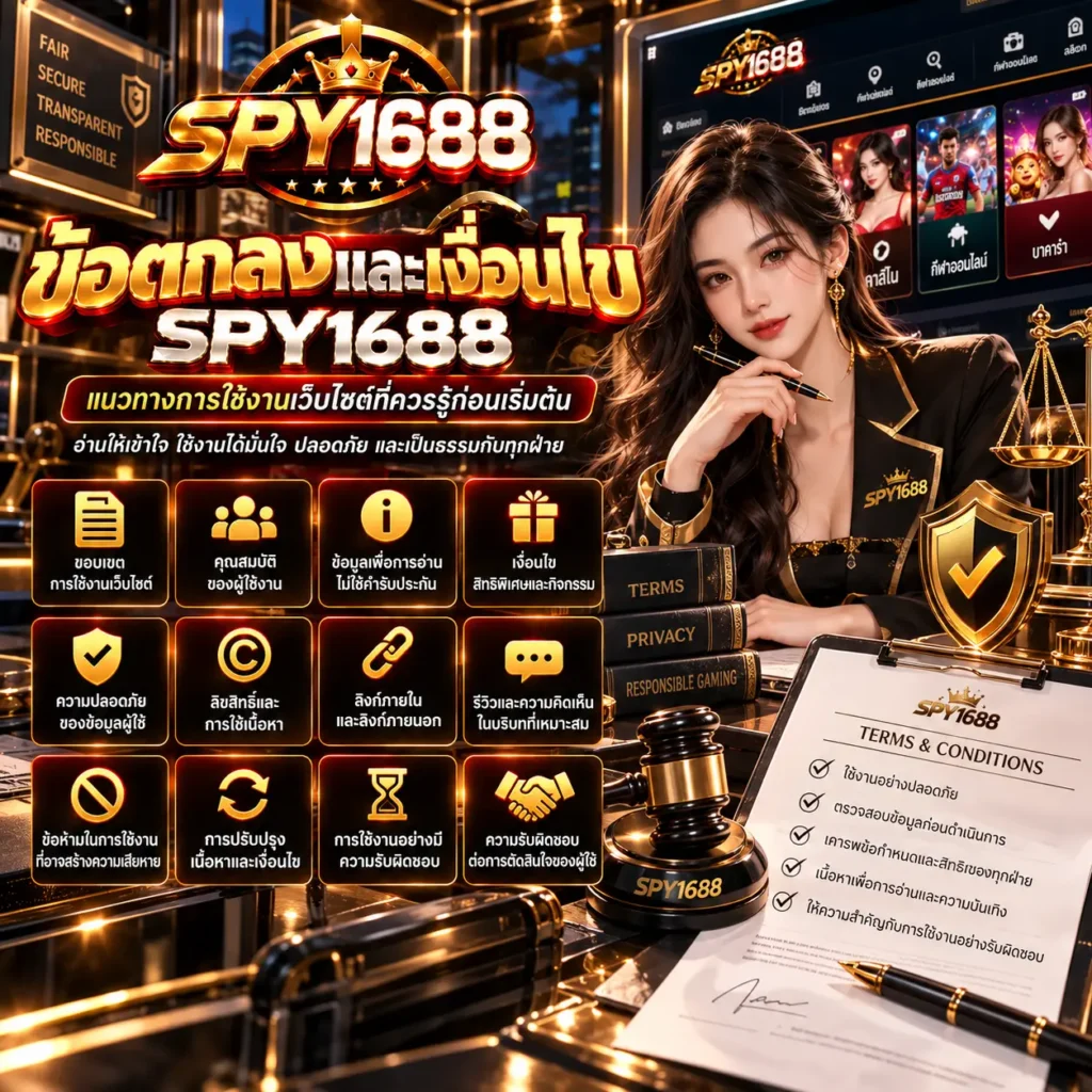 spy1688 ข้อตกลง